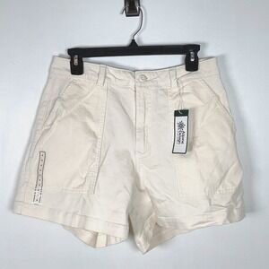 Alpine Design Womens Size 8 Off White Corduroy 5" High-Rise Shorts New with Tags